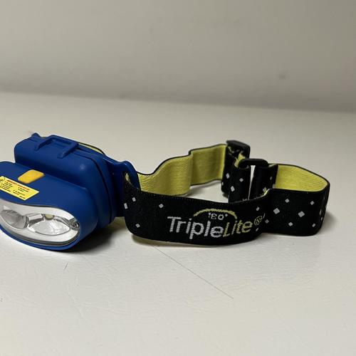 TripleLite 530 lm Blue LED Head Lamp AAA Battery