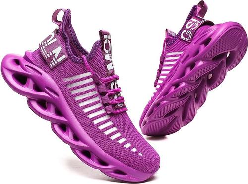 GSLMOLN Men's Slip on Breathable Walking Shoes Ultra Lightweight US8 EUR41 PURPL