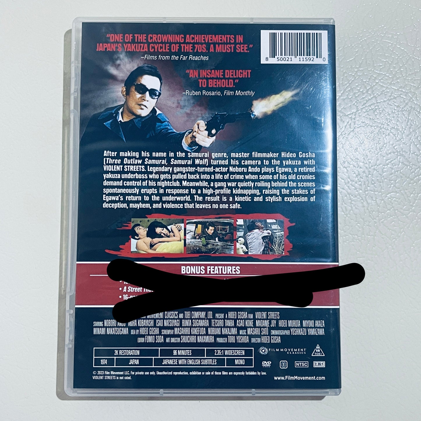 Violent Streets (1974) - Japanese Yakuza Crime Thriller DVD - Directed by Hideo Gosha