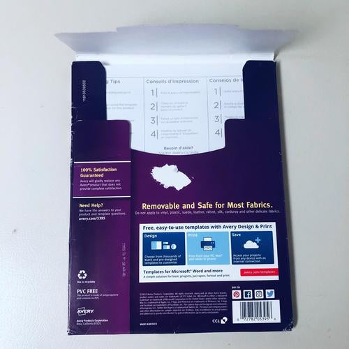 White Adhesive Name Badges - Avery 5395