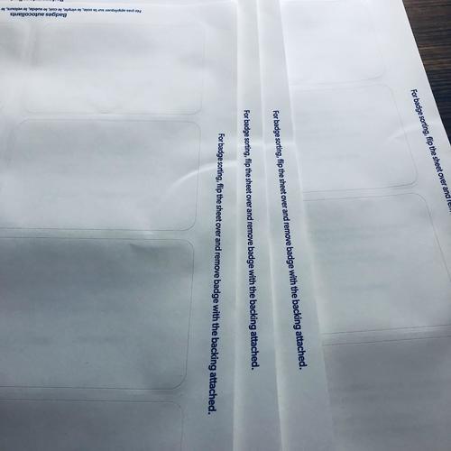 White Adhesive Name Badges - Avery 5395