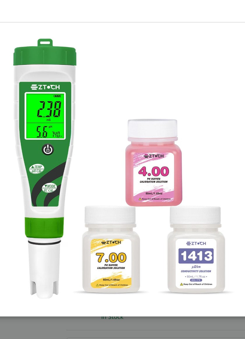 Digital pH and EC Water Quality Tester, Hydroponics, Aquarium, Pool - view 1 of 8