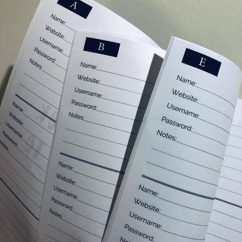 My Brain is Too Full Password Username Website Book Alphabetical Organizer 6x9"