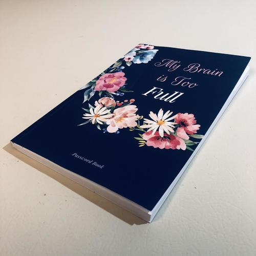 My Brain is Too Full Password Username Website Book Alphabetical Organizer 6x9"