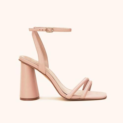 Birdy Grey Julia Chunky Heel Nude Blush