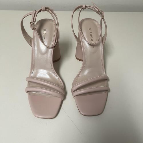 Birdy Grey Julia Chunky Heel Nude Blush