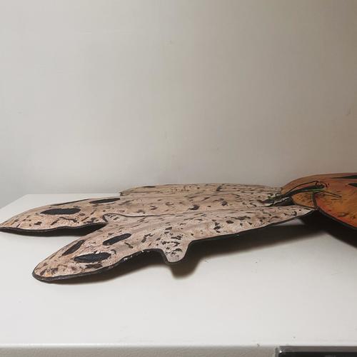 Metal Pumpkin and Ghost Yard Art 41"x24"