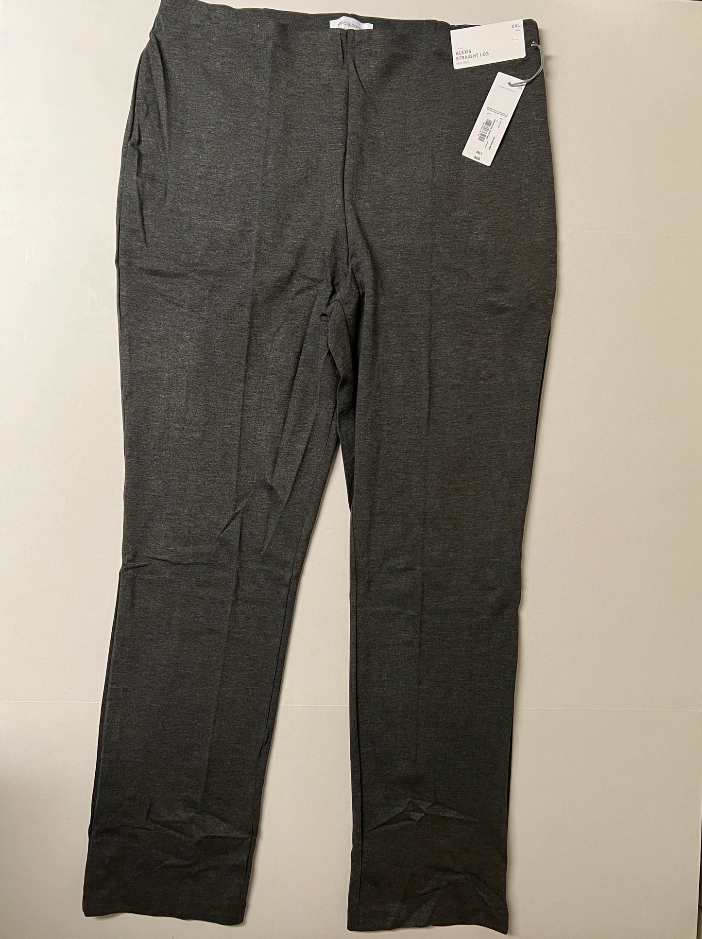 Liz Claiborne Tall Women's Alexis Straight Leg Mid-Rise Pants
