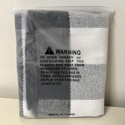 Buffalo Plaid Outdoor Rug, 27.5''x43'' Black & White Check Indoor/Outdoor Rugs