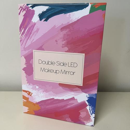 LOVESPEJO Lighted Makeup Mirror with Magnification, 8" 10X, Rechargeable Chrome