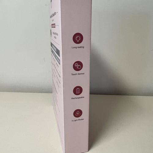 LOVESPEJO Lighted Makeup Mirror with Magnification, 8" 10X, Rechargeable Chrome