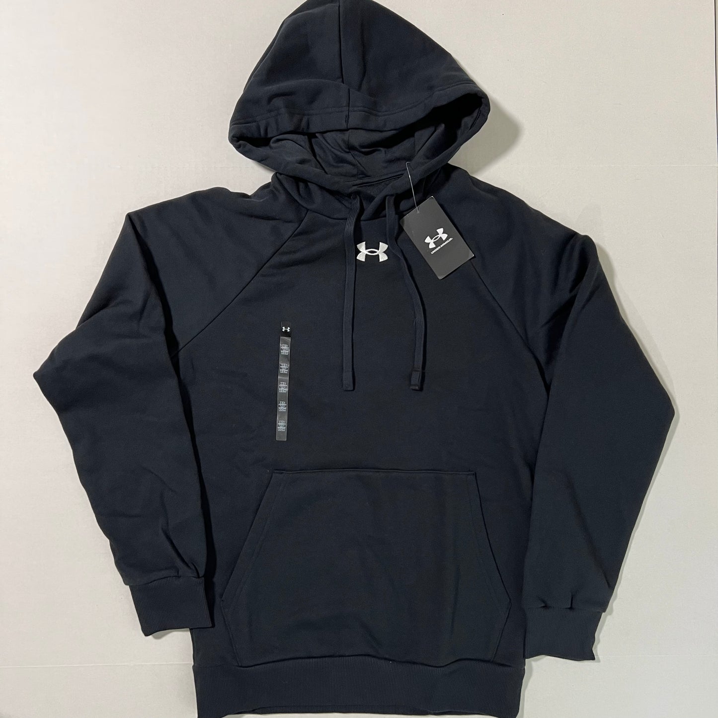 Under Armour Men's Black Rival Fleece Hoodie Sweatshirt XS