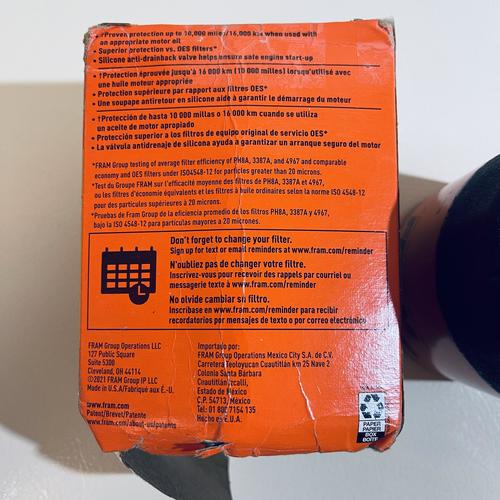 Fram Extra Guard PH11, 10K Mile Change Interval Spin-On Oil Filter