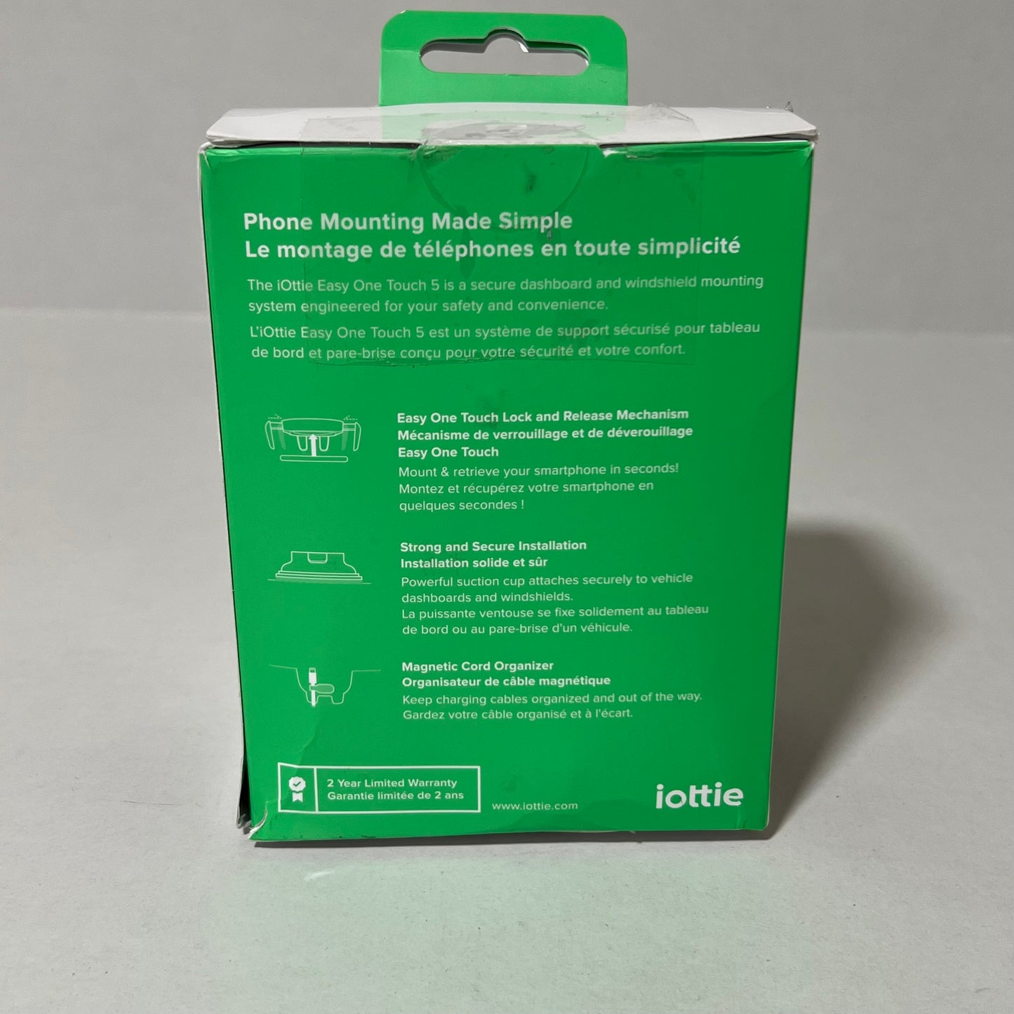 iottie Easy One Touch 5 Smartphone Car Mount for Dashboard and Windshield