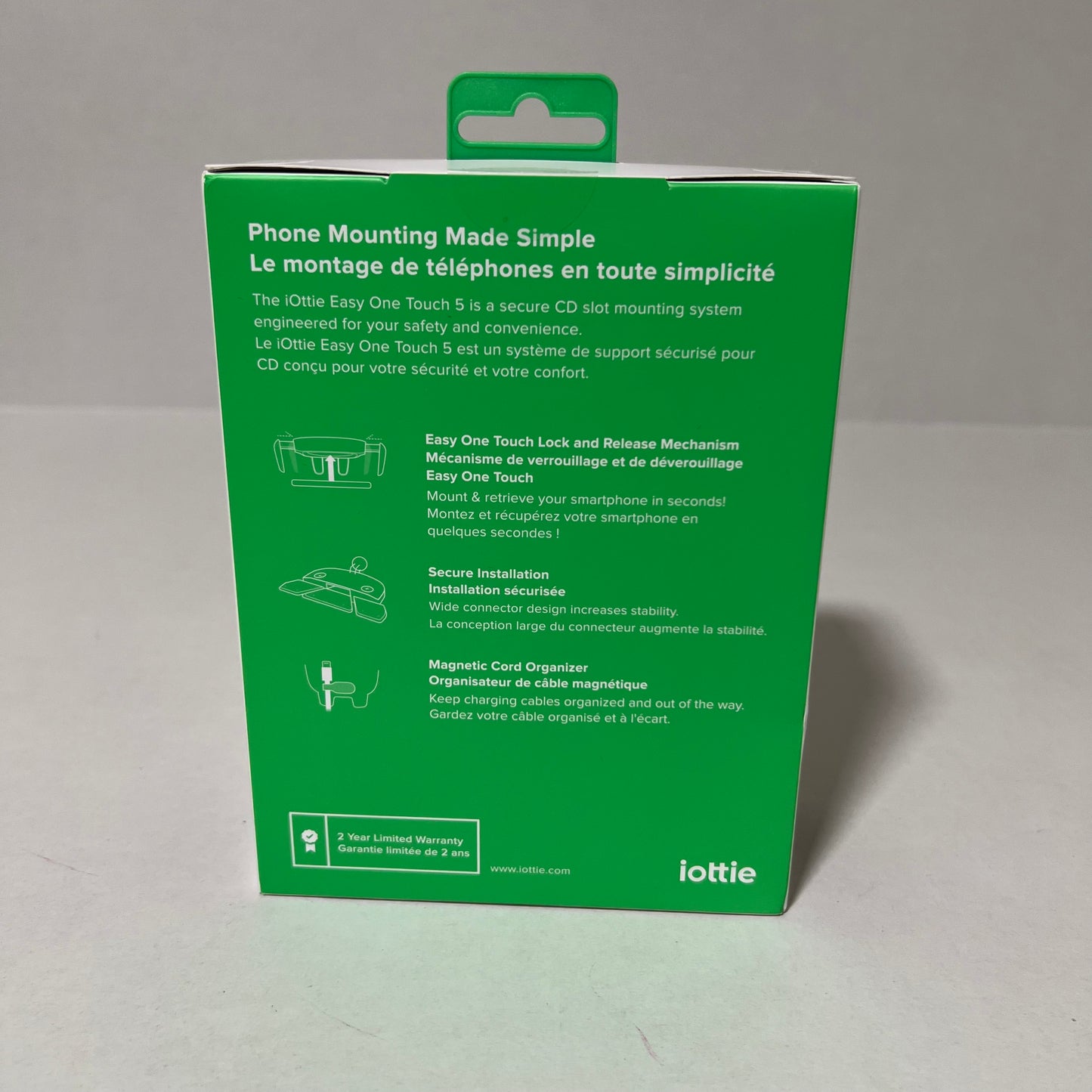 iottie Easy One Touch 5 Smartphone Car Mount CD Slot