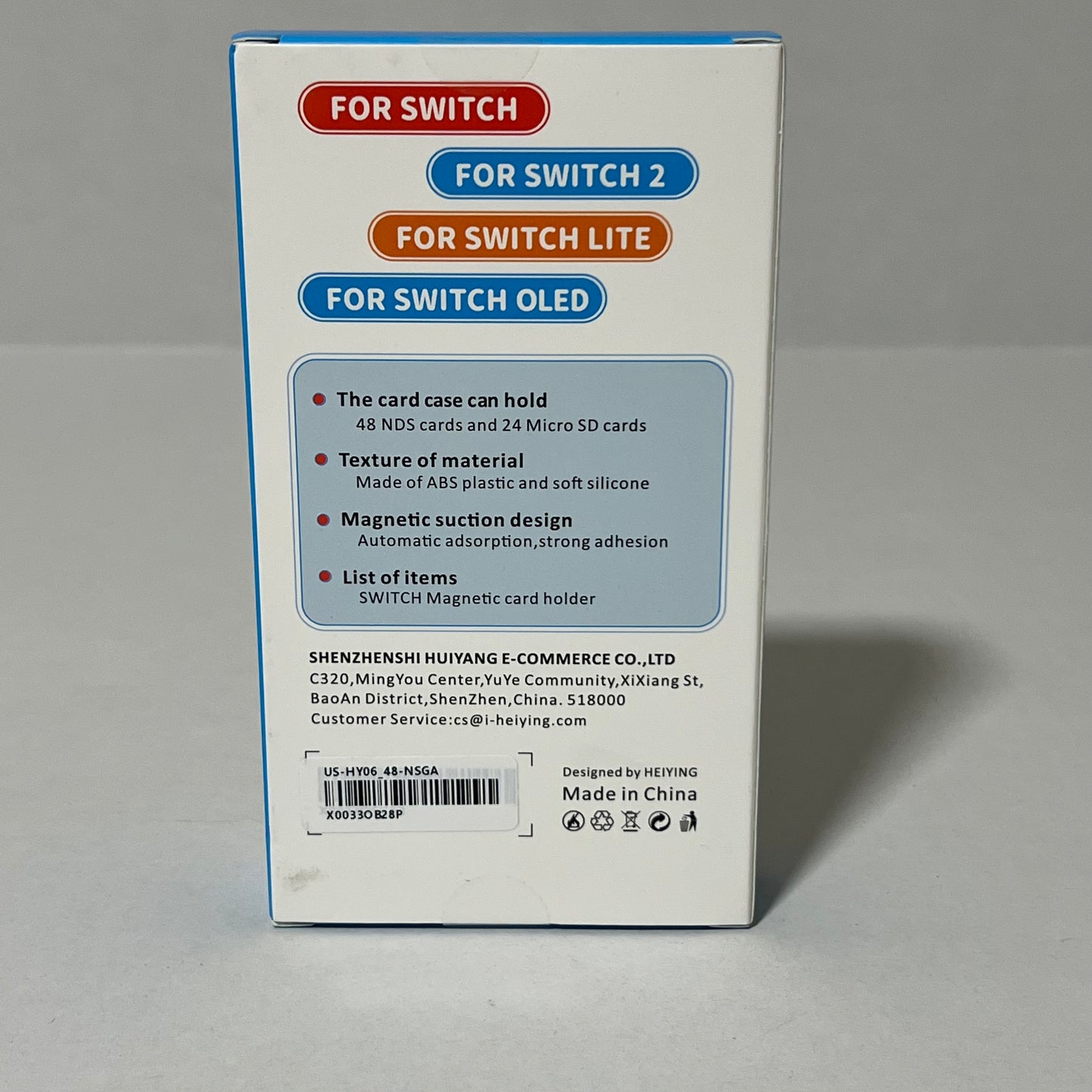 Switch Magnetic Card Holder Case for Game Cards and Micro SD Cards