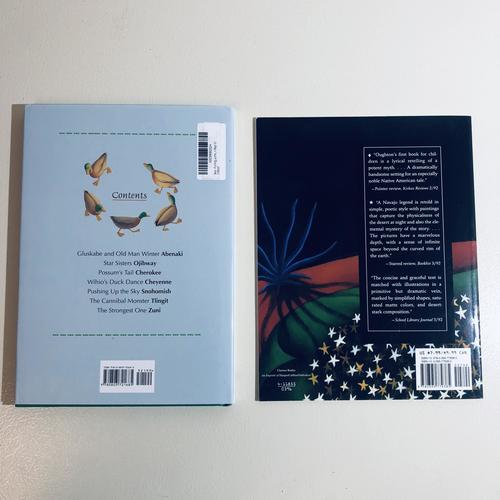 Native American kids 2-book BUNDLE - Pushing Up the Sky & How the Stars Fell NEW