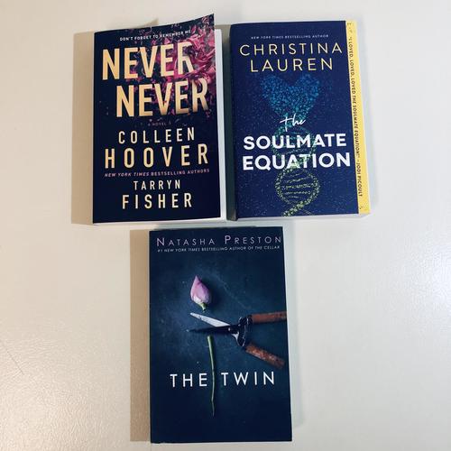 Soulmate Equation, Never Never, & The Twin 3-book BUNDLE romance & psych horror