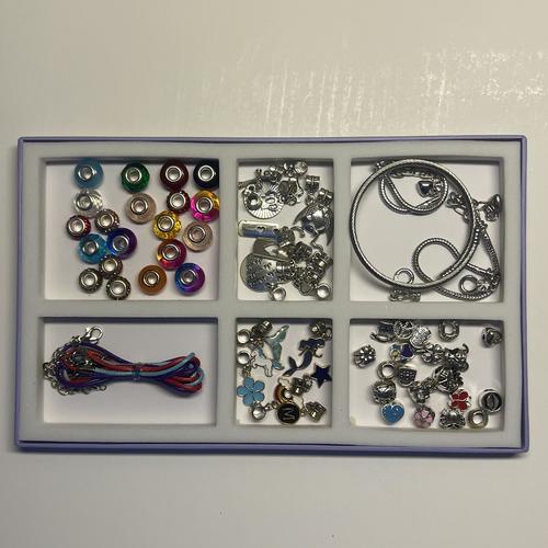 Charm Bracelet Making Kit, Crafts for kids 8-12 Years (66 Pieces)