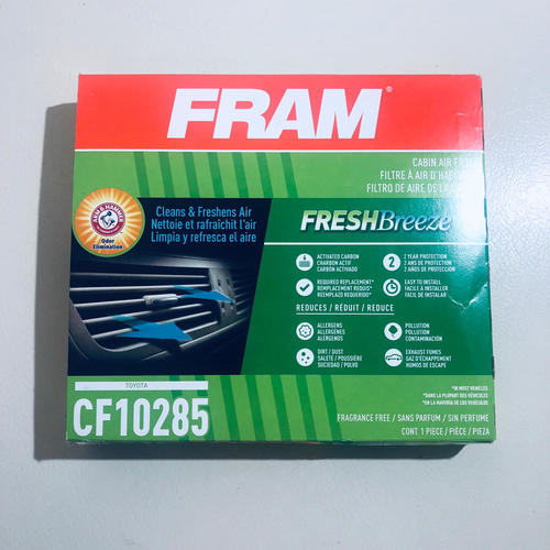 FRAM Fresh Breeze Cabin Air Filter with Arm & Hammer Baking Soda, CF10285