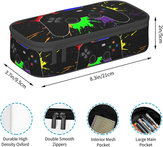 Large Capacity Pencil Case with Game Controller Design