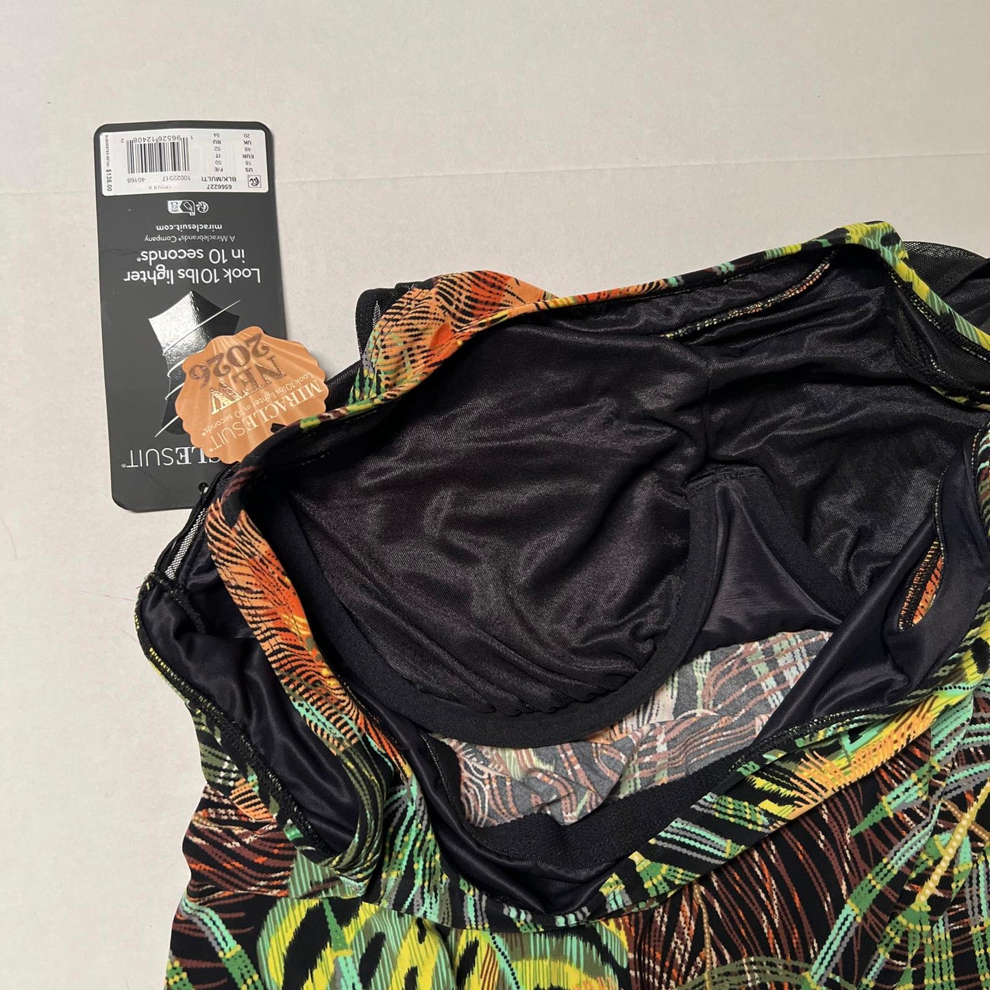 Miraclesuit Tropical Tankini Top Only – Slimming Swim Top with Underwire