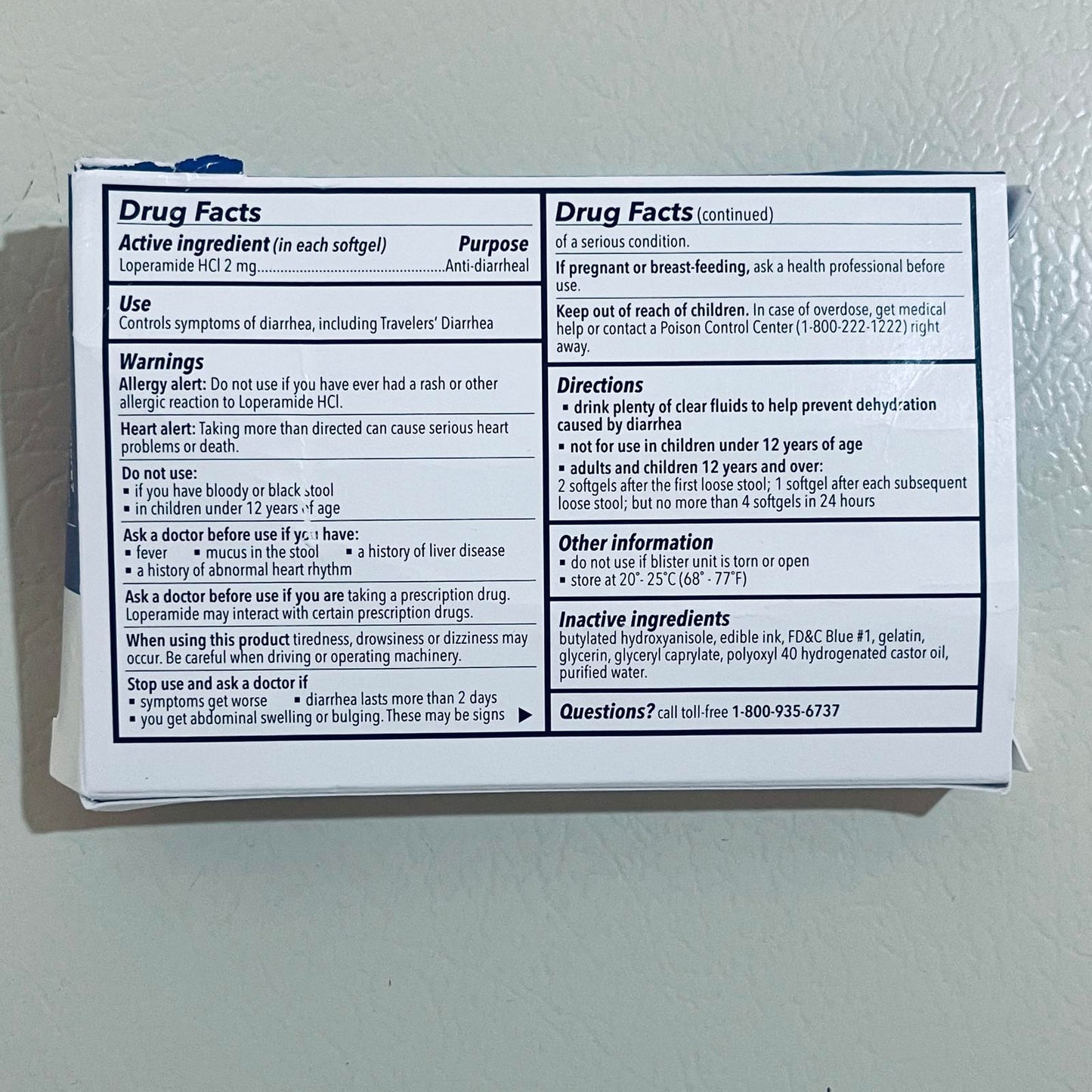 welmate Anti-Diarrheal Softgels, Loperamide HCl 2 mg, 24 Softgels EXP 10/26