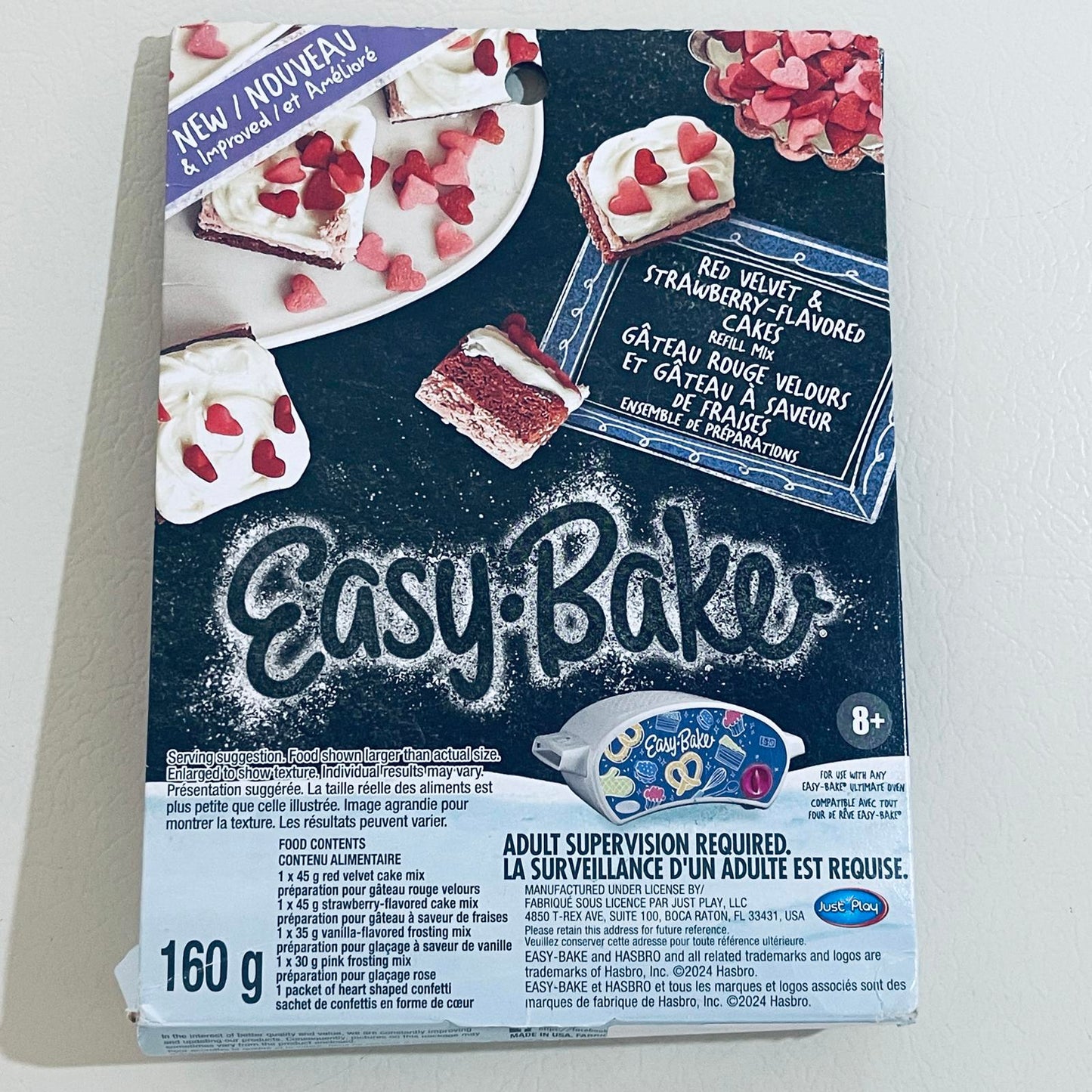 Easy-Bake Red Velvet & Strawberry-Flavored Cakes Refill Mix 5.6 oz 160g EXP 12/2027