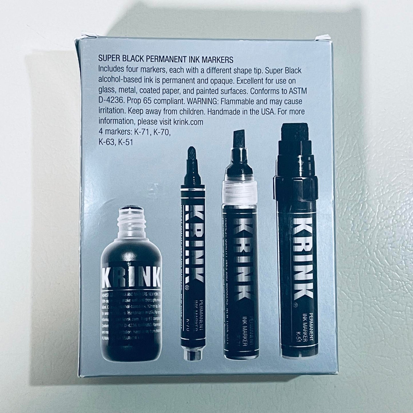 Krink Super Black Permanent Ink Markers Set