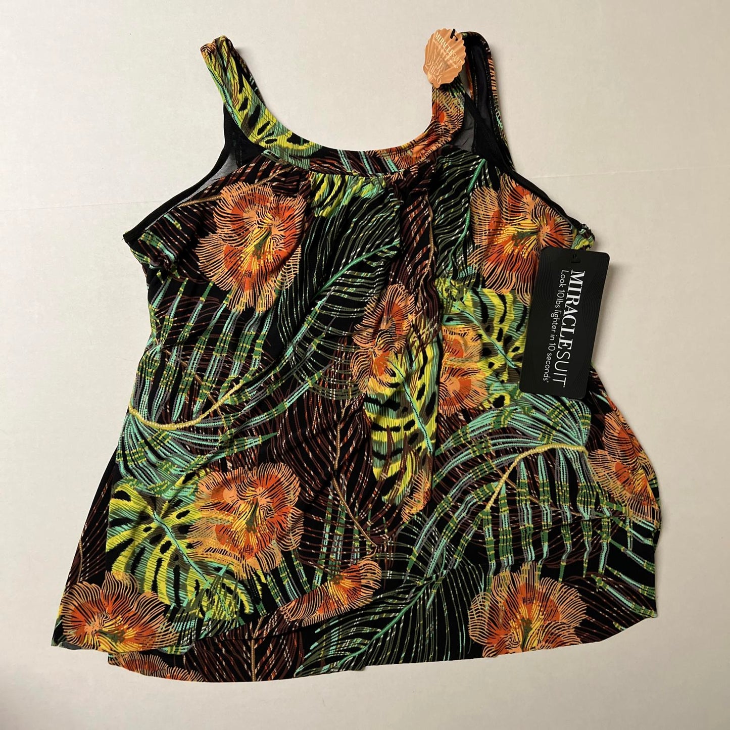 Miraclesuit Tropical Tankini Top Only – Slimming Swim Top with Underwire