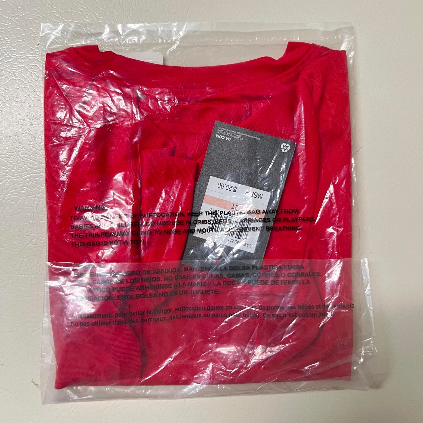 Under Armour Red Unisex Kids' Performance T-Shirt - Size 2T