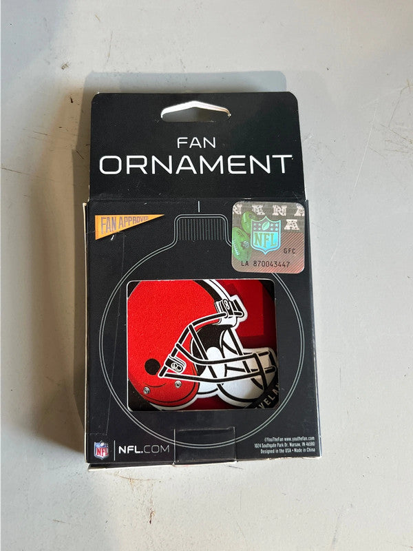 Cleveland Browns YouTheFan 3D Logo Series Ornament, Team Colors