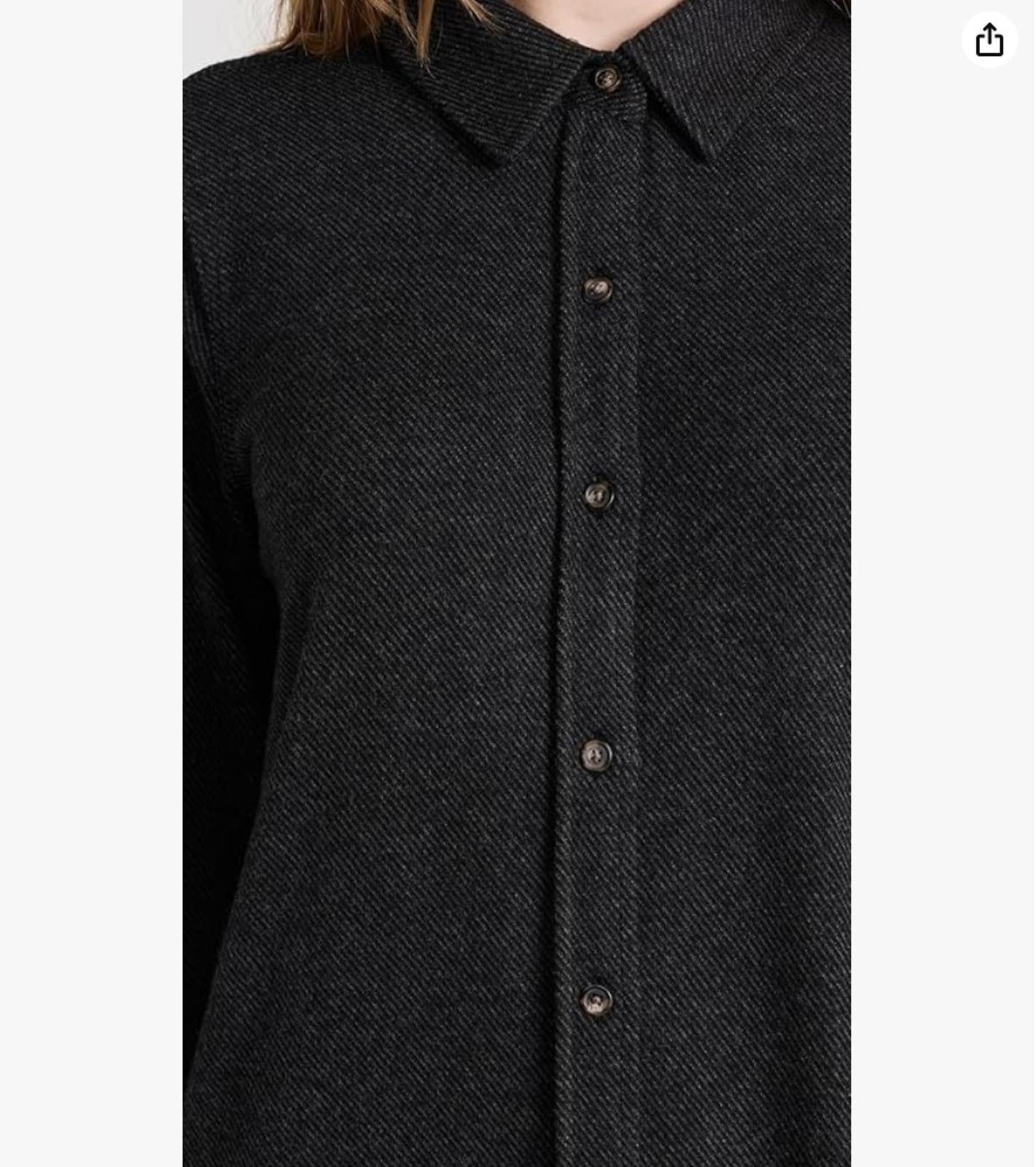 Faherty Women's Legend Long Sleeve Black Shirt Sweater Dress