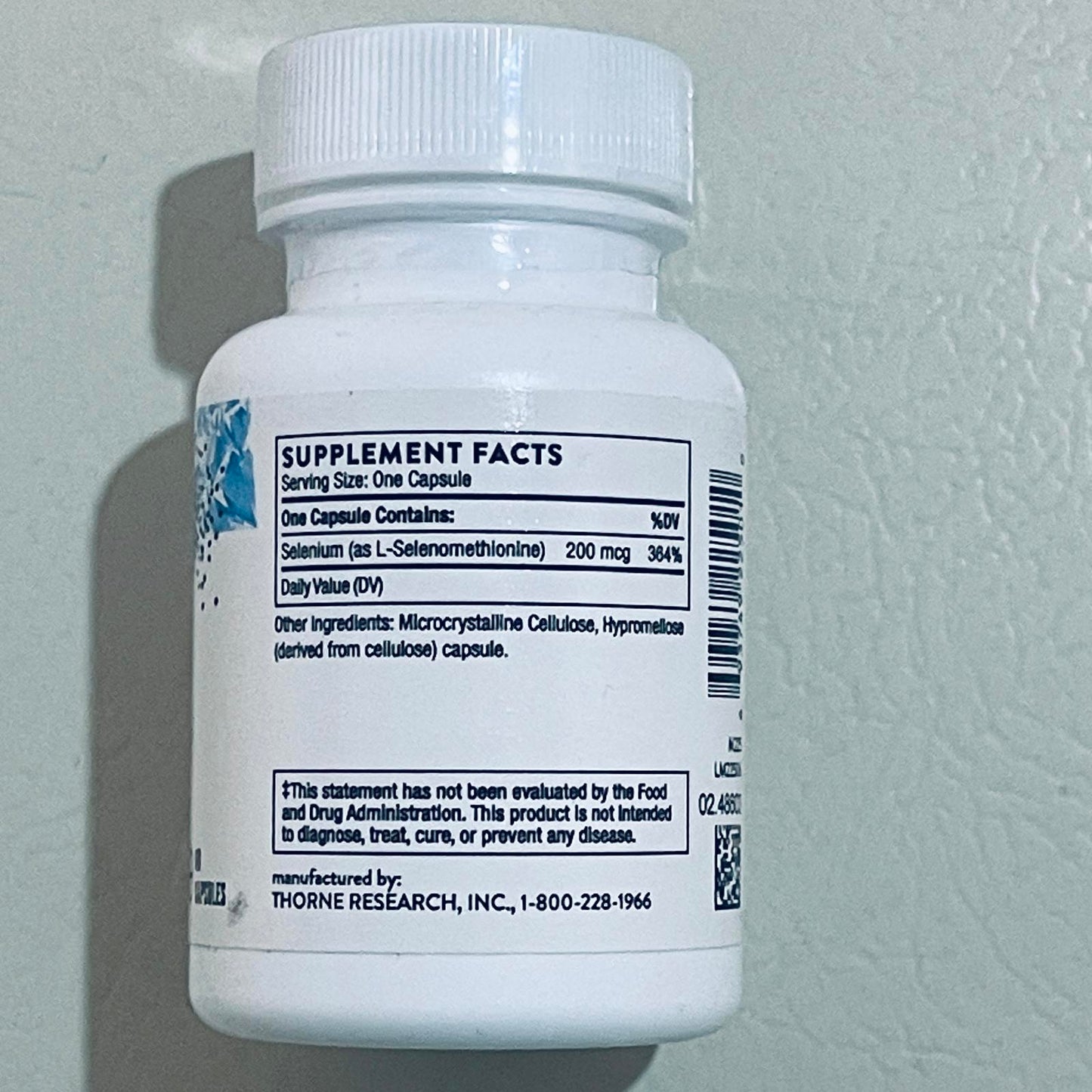 Thorne Selenium 200 mcg Dietary Supplement EXP 7/2027