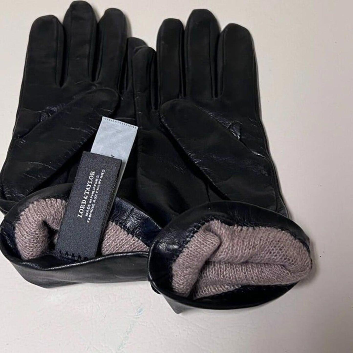 Lord and Taylor cashmere leather gloves