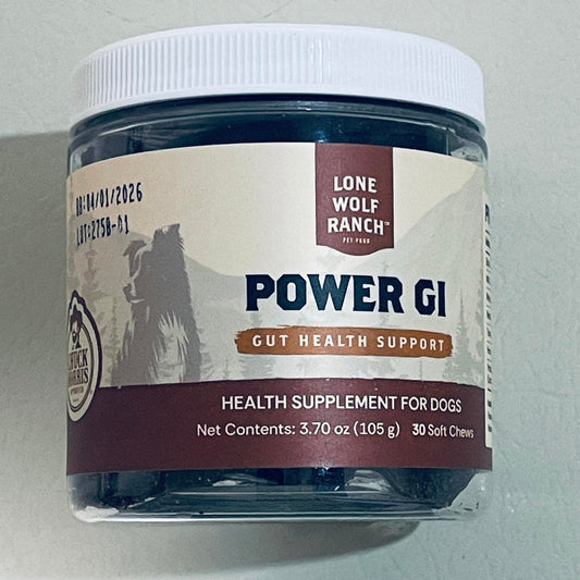 Lone Wolf Ranch Power GI Gut Health Support Health Supplement for Dogs BEST 4/2026