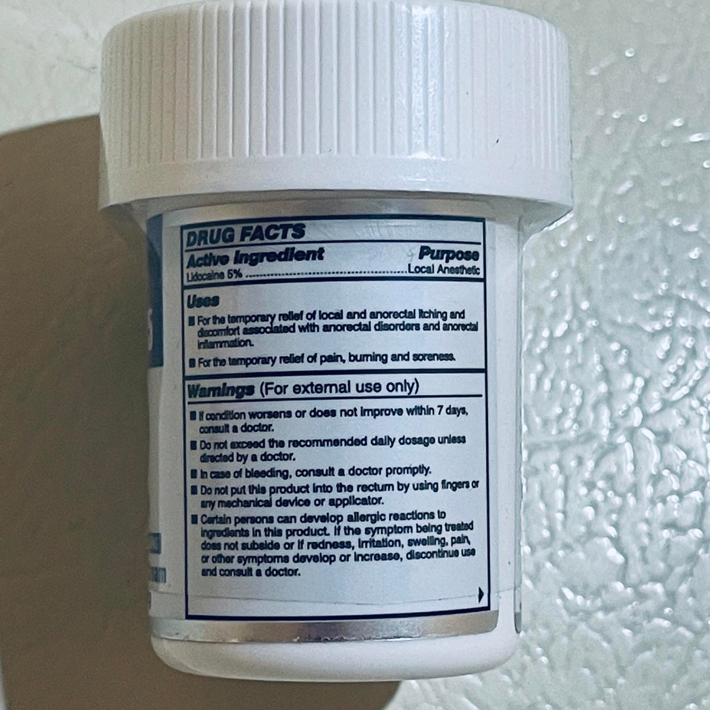 Ebanel Numb25 5% Lidocaine Topical Anorectal Cream EXP 6/2026