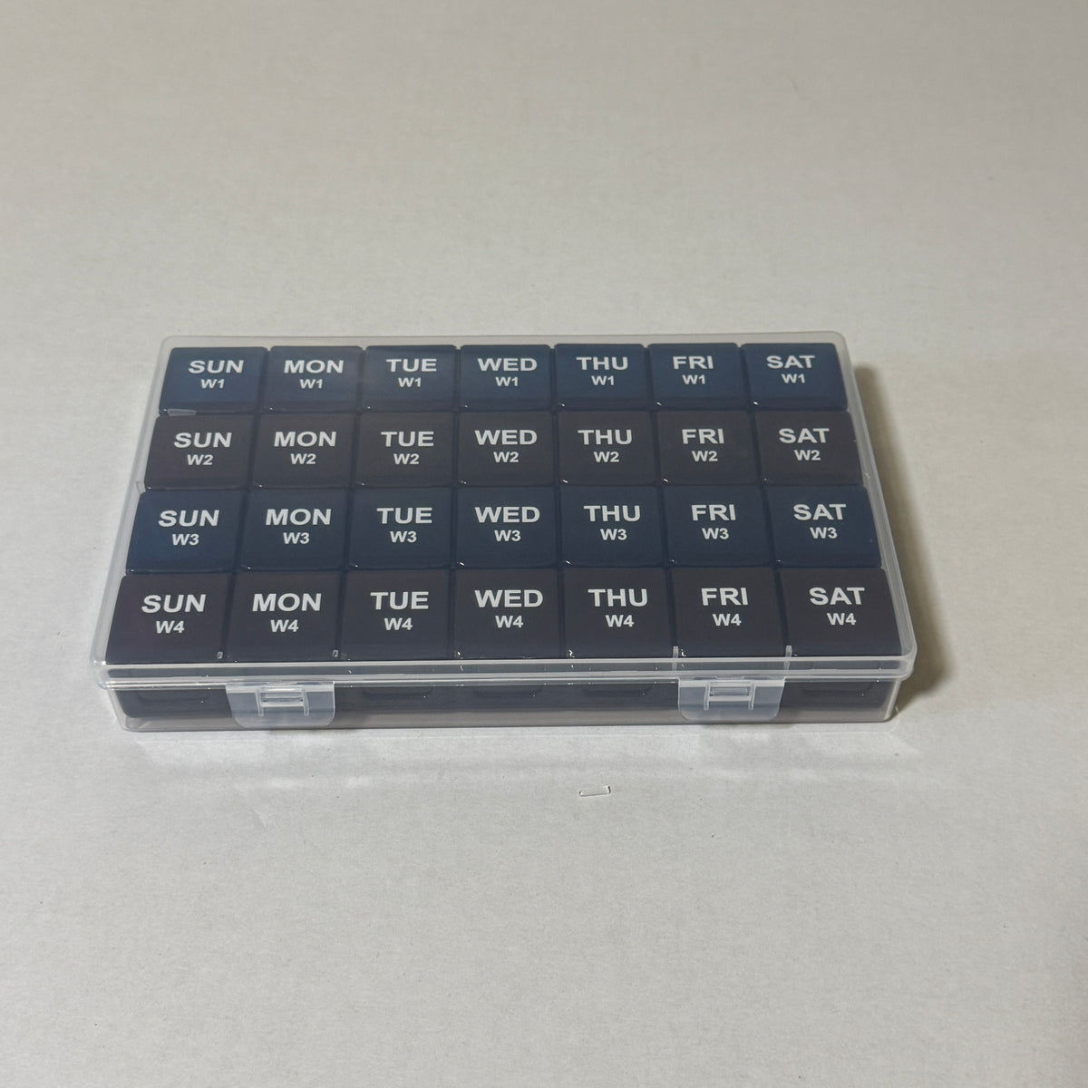 YAKLIM XL Monthly Pill Organizer - 28 Compartments, 4 Week