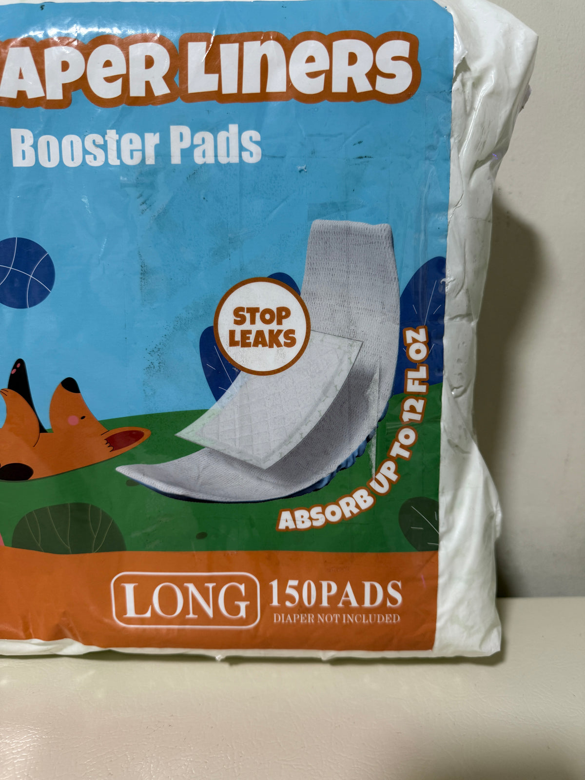 Dog Diaper Liners Long 150 ct, Disposable Booster Pads for Male and Female Dogs