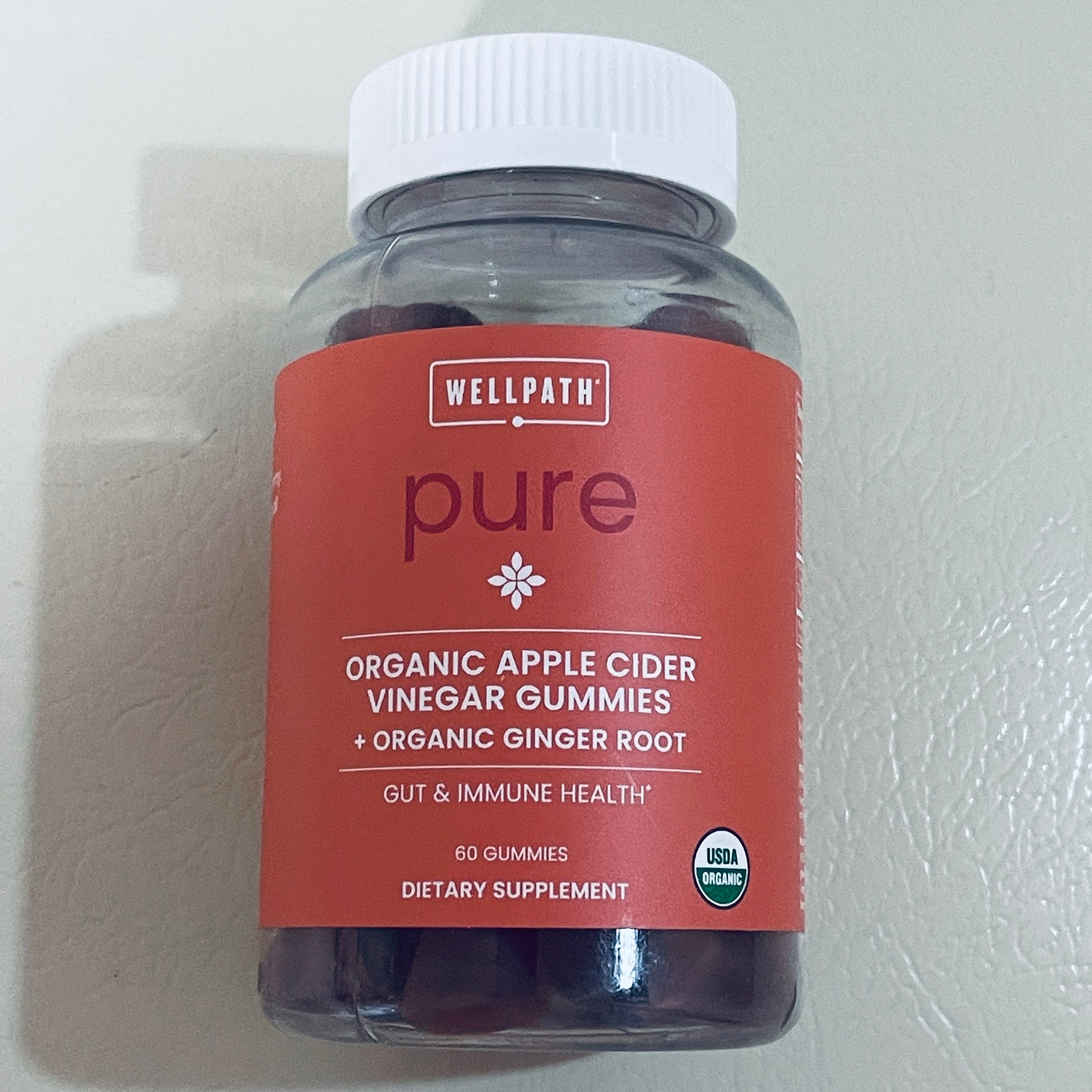 WellPath pure Organic Apple Cider Vinegar Gummies with Ginger