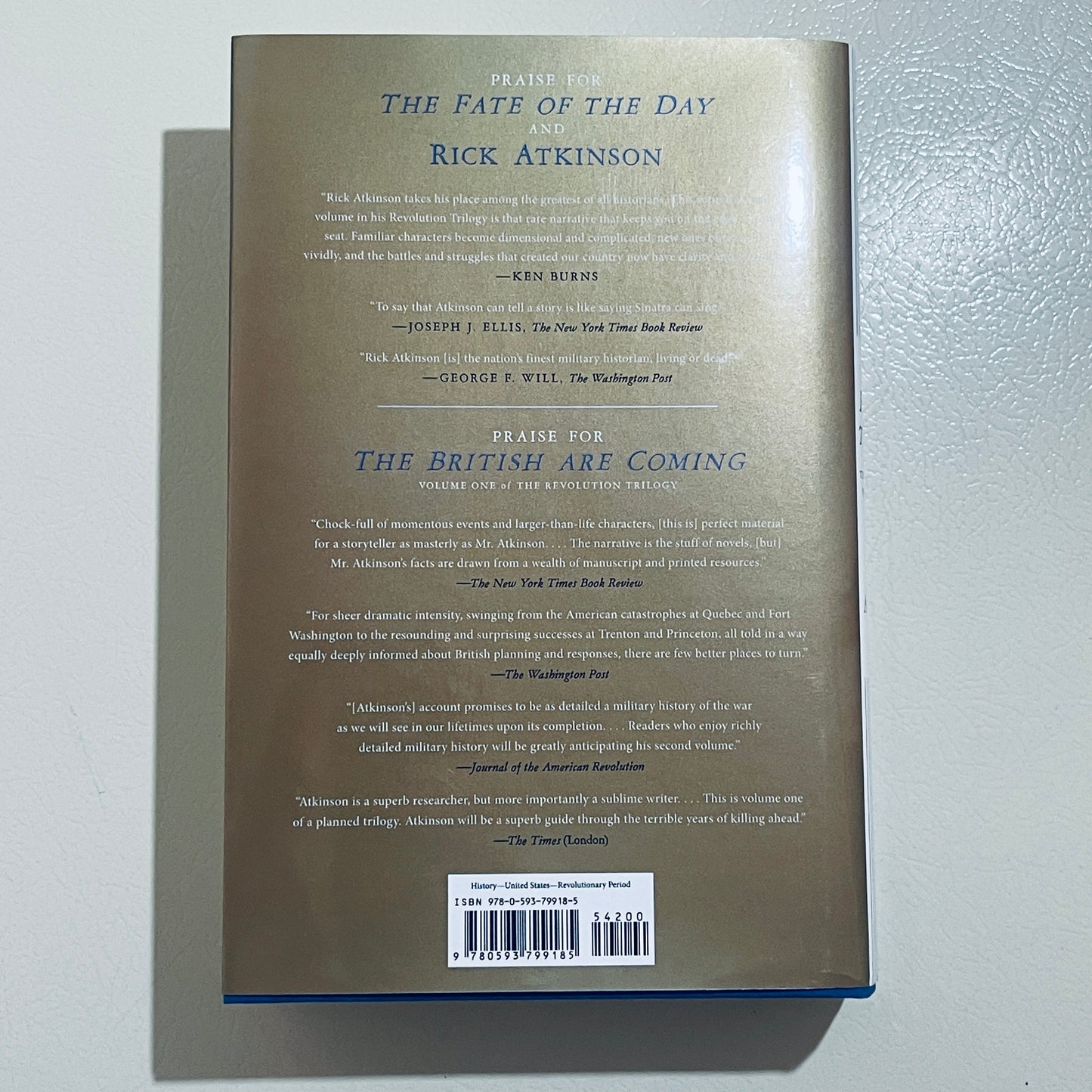The Fate of the Day by Rick Atkinson (Revolution Trilogy Vol. 2)