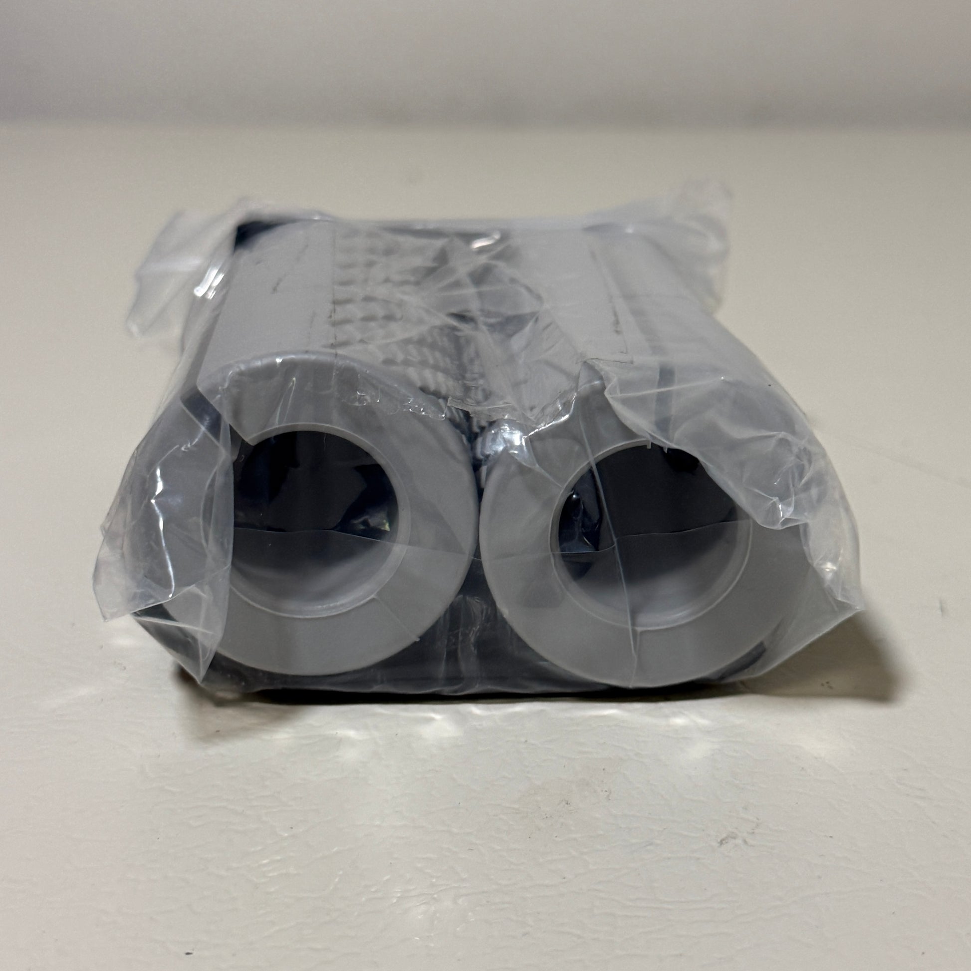 Thick Bar Grips – Fat Grip Adapters for Dumbbells & Barbells – Gray