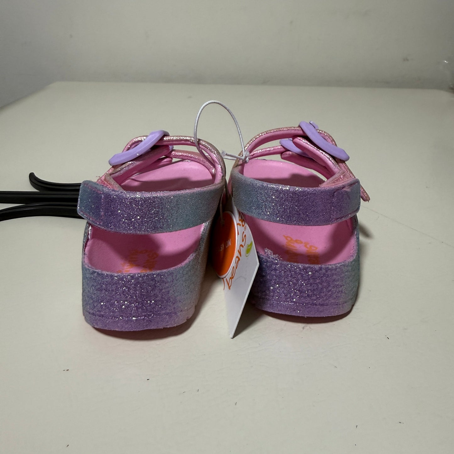Jumping Beans Girls' Rainbow Glitter Sandals – Toddler Size 5T – NWT