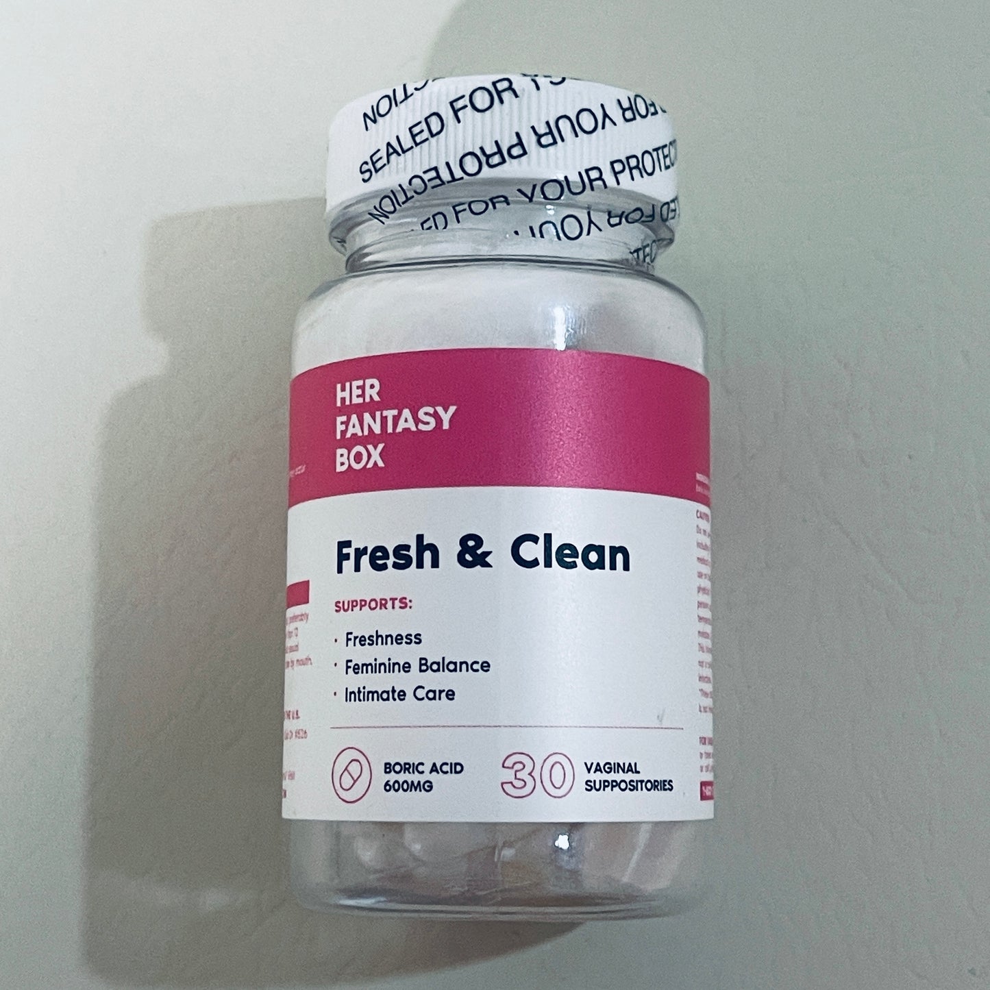 Her Fantasy Box Fresh & Clean Boric Acid 600 mg