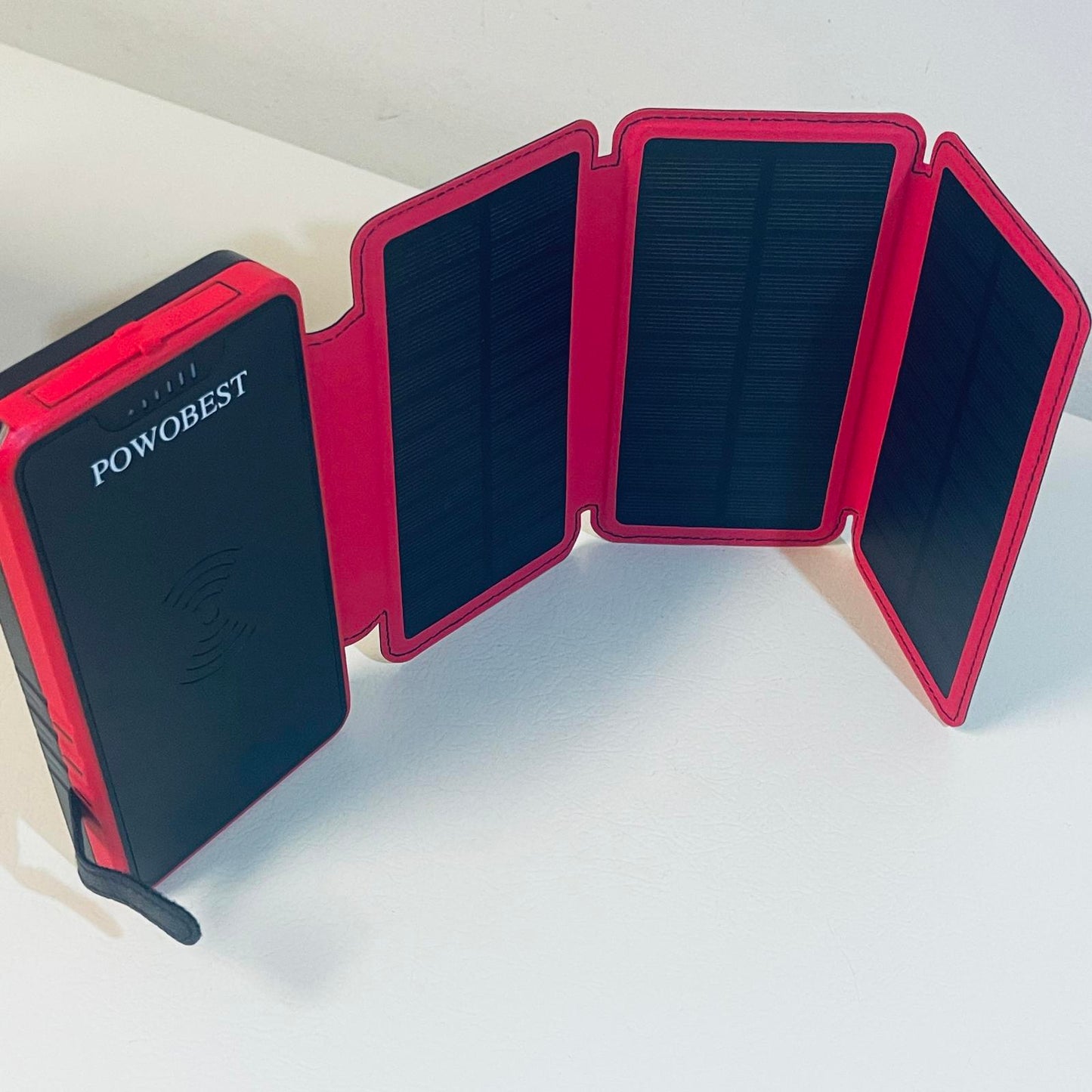 Solar Phone Charger - Red and Black