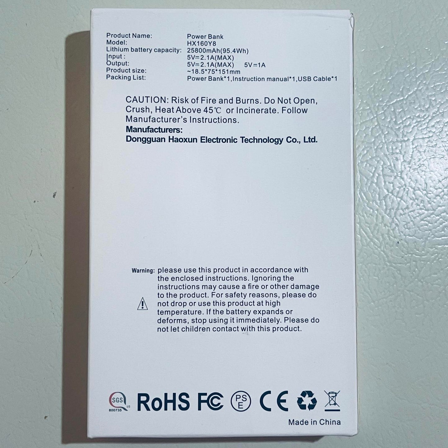 Portable Charger 25800mAh Power Bank