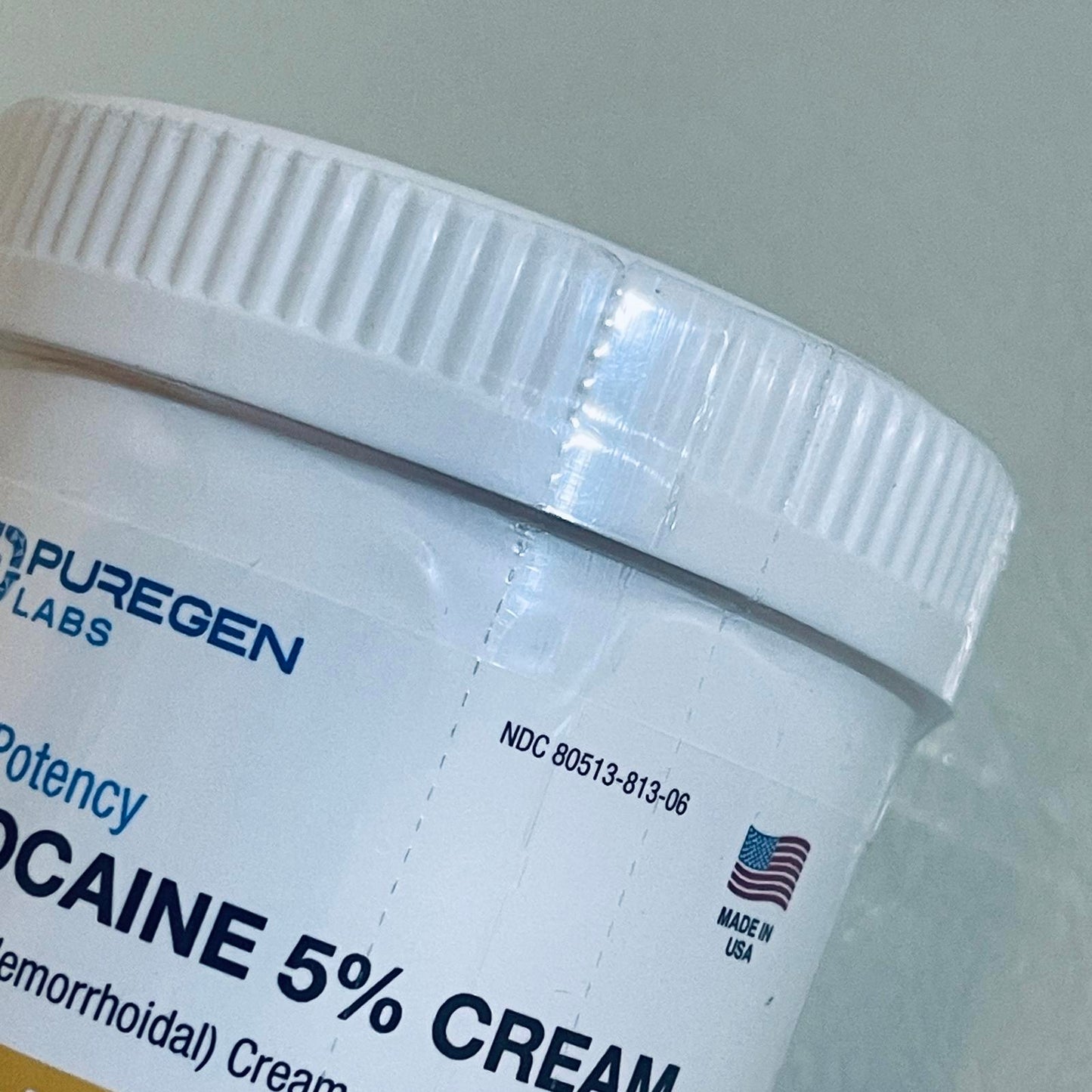 Puregen Labs Lidocaine 5% Cream with Aloe Vera 6 oz EXP 10/2026