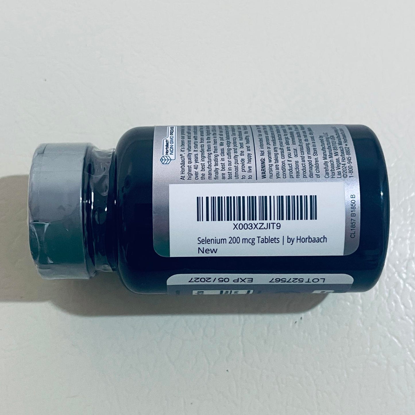 Horbaach Selenium 200 mcg Dietary Supplement, 120 Tablets EXP 5/2027