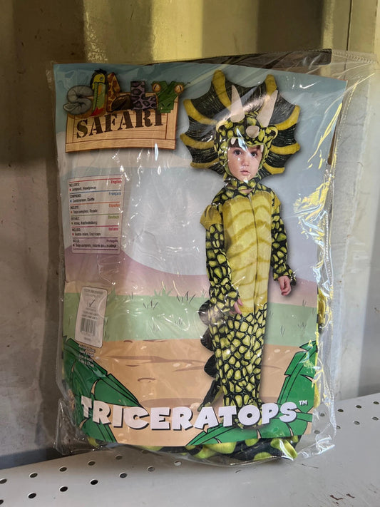 Silly Safari Costume, Triceratops Costume, Size Toddler 2-4