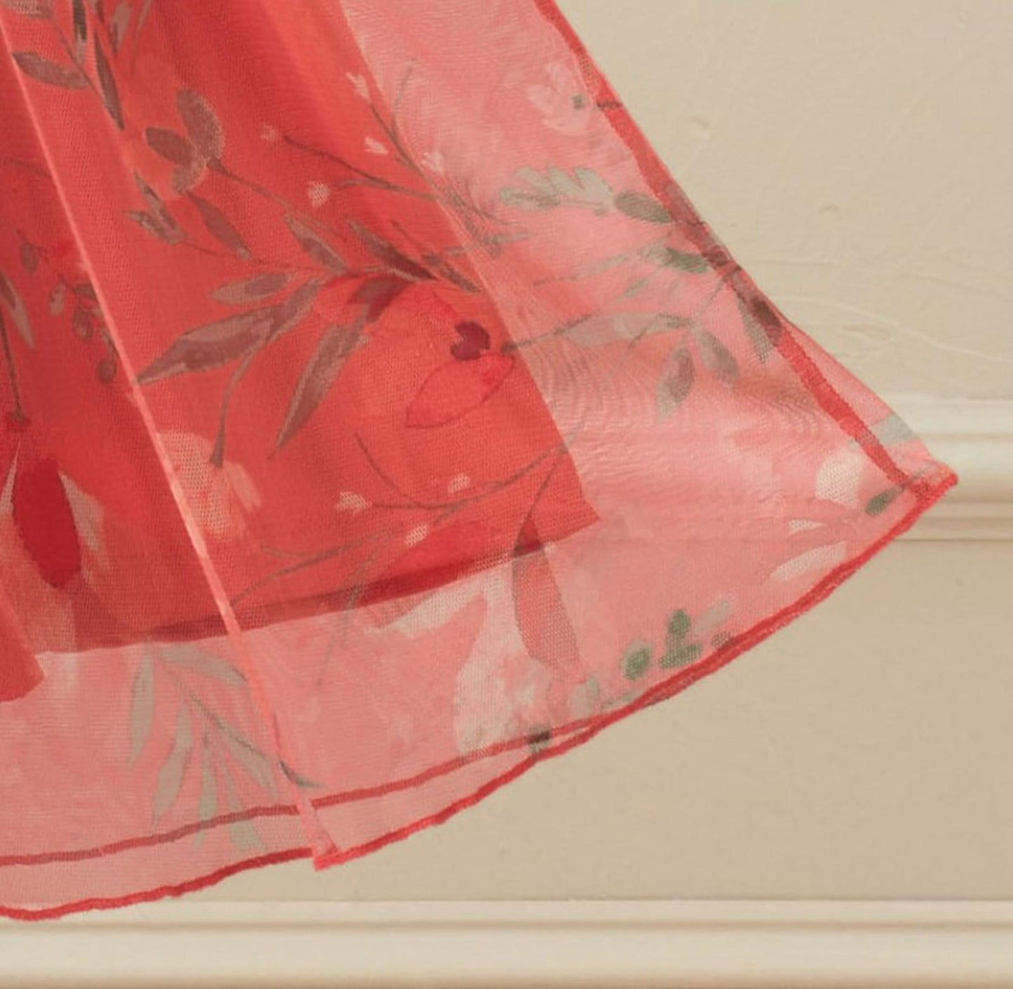 Coldwater Creek Coral Floral Maxi Dress